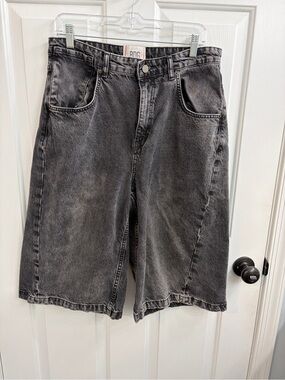 BDG Washed Black Denim Shorts